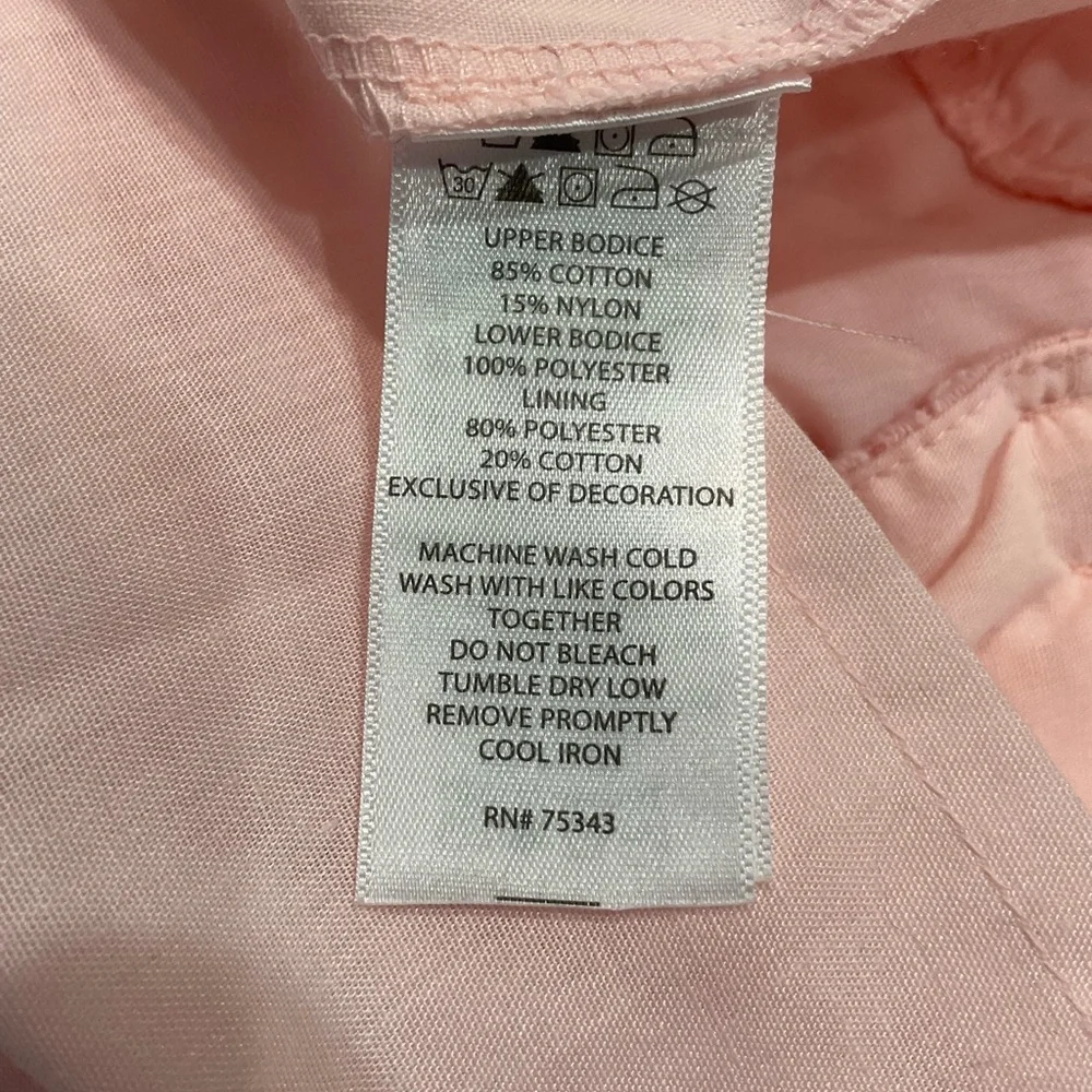 ☀️NWOT Tahari Baby Girl Lace Plisse Adorned Lined Dress, 18-24 mo